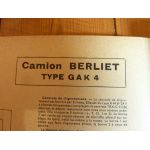 GAK4  Revue Technique Electronic Auto Volt Berliet