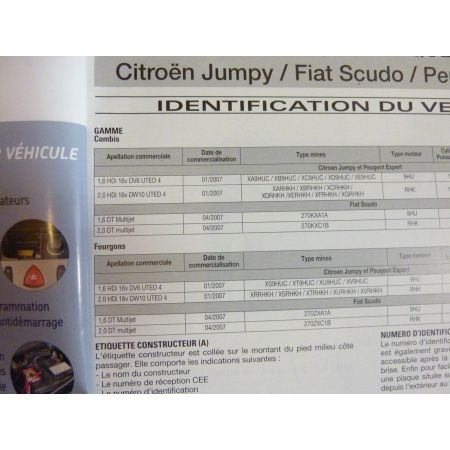 Jumpy-Scudo-Expert 01/07-  Revue Technique carrosserie Citroen, fiat, Peugeot