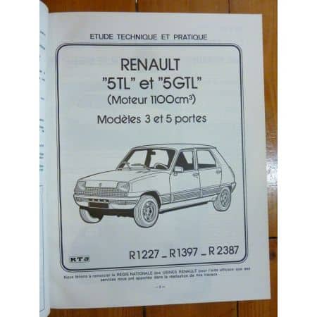 R5 1100cc Revue Technique renault