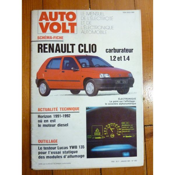 Clio Revue Technique Electronic Auto Volt  Renault