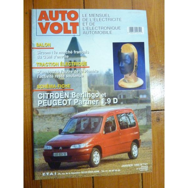 Berlingo-Partner 1.9D Revue Technique Electronic Auto Volt  Citroen, Peugeot