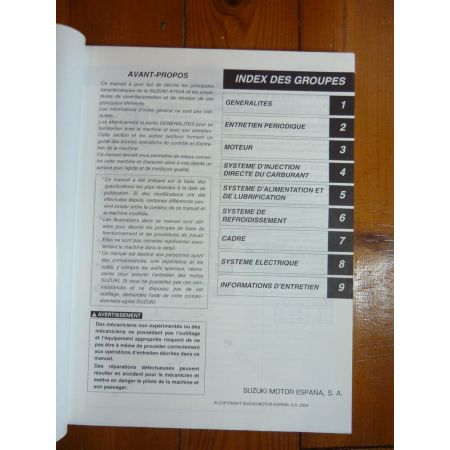 AY50A  - Manuel Entretien Suzuki