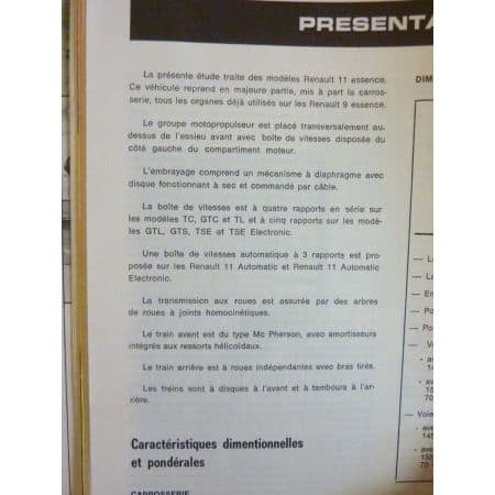 R11 Revue Technique Renault