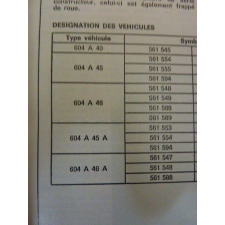 604  Revue Technique Peugeot
