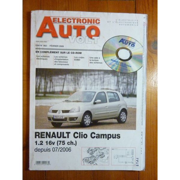 Clio Campus 06- Revue Technique Electronic Auto Volt Renault