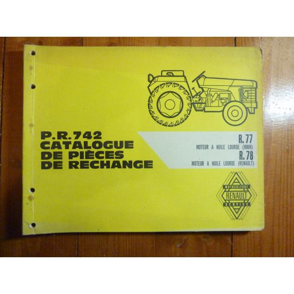 Catalogue De Pièces Détachées Pour Tracteur Renault Super 7 - Réf PR725-2 - Occasion