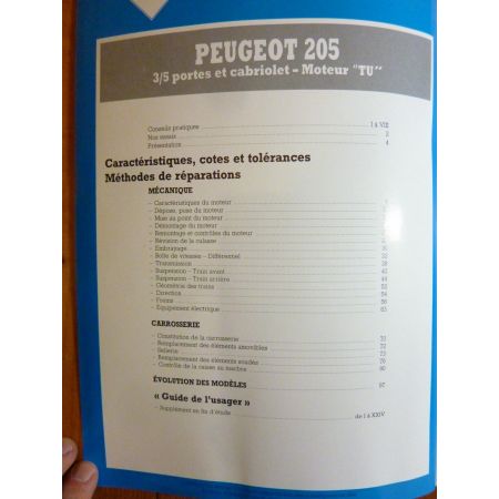 205 88-99 Revue Technique Peugeot