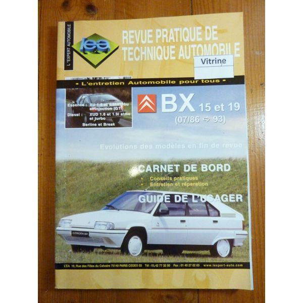 BX 15-19 86-93 Revue Technique Citroen