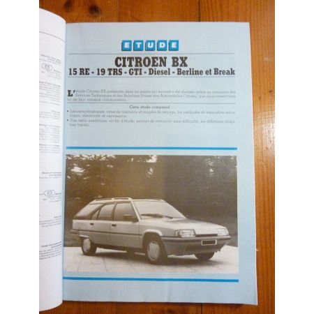 BX 15-19 86-93 Revue Technique Citroen