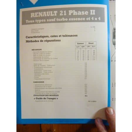 R21 II 89-93 Revue Technique Renault