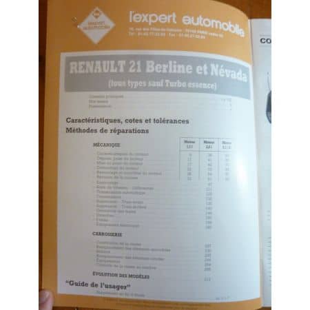 R21 S1 Revue Technique Renault