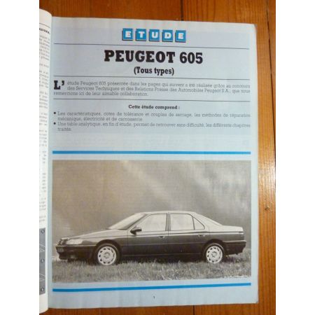 605 Revue Technique Peugeot