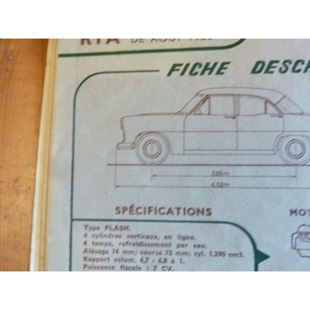 ARIANE 4 Revue Technique Simca Talbot