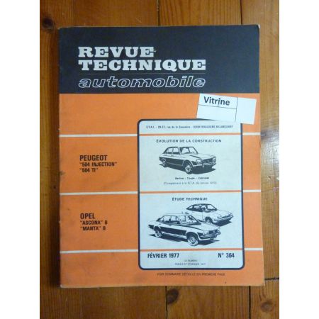 MANTA ASCONA B Revue Technique Opel