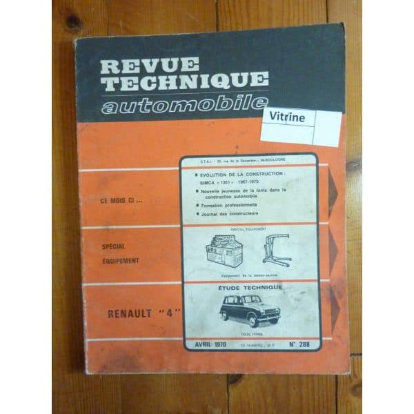 R4 Revue Technique Renault