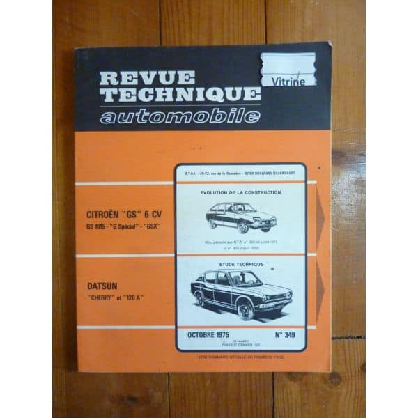 Cherry 120A Revue Technique Datsun