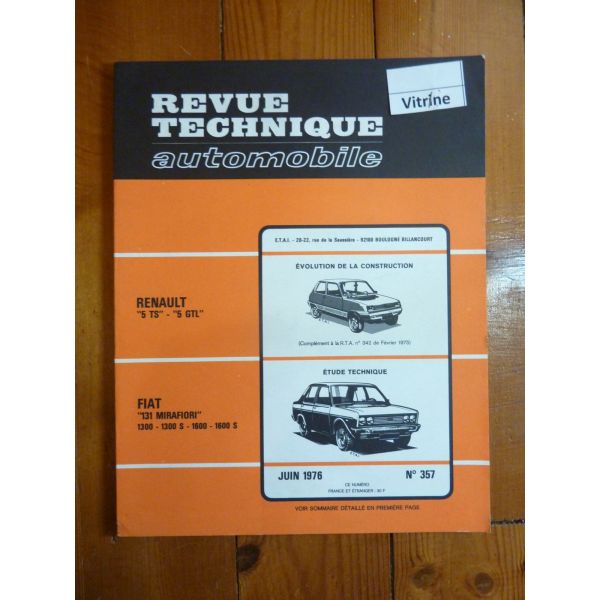 131 MIRAFIORI Revue Technique Fiat