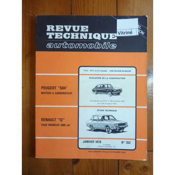 R12 1300 cm3 Revue Technique Renault