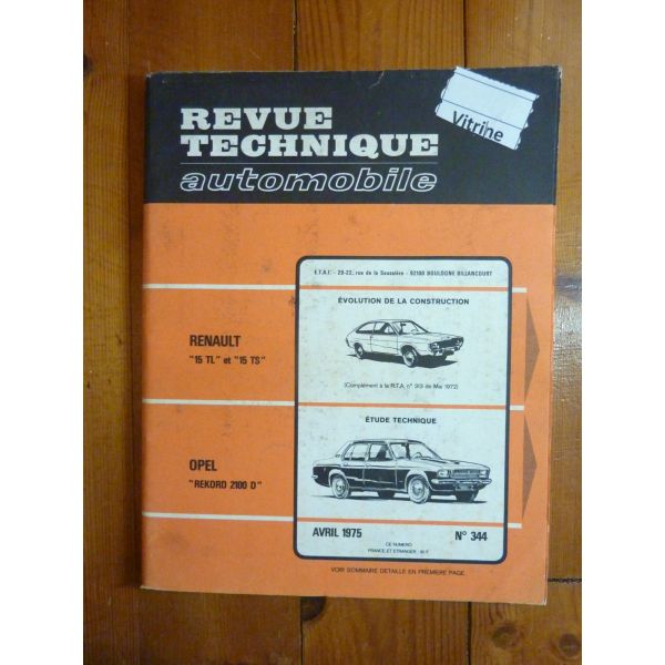 Rekord 2100 D Revue Technique Opel