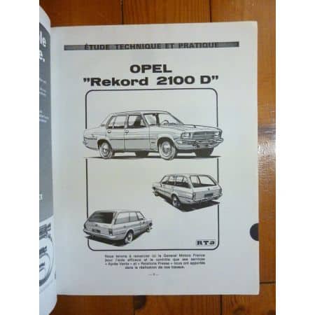 Rekord 2100 D Revue Technique Opel