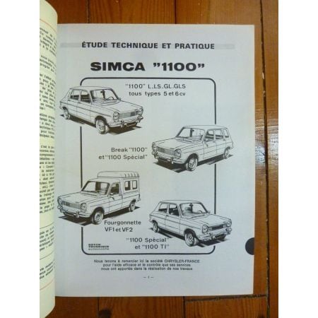 1100 Revue Technique Simca Talbot