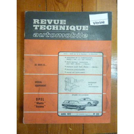 MANTA ASCONA Revue Technique Opel