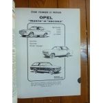 MANTA ASCONA Revue Technique Opel