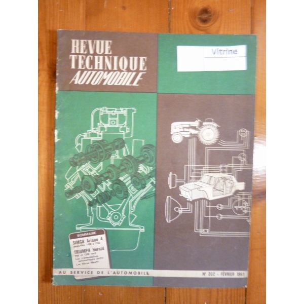 ARIANE 4 58-63 Revue Technique Simca Talbot Triumph