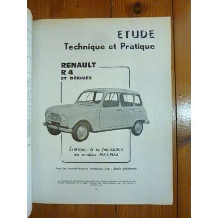 R4 63- Revue Technique Renault