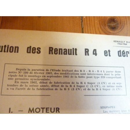 R4 63- Revue Technique Renault