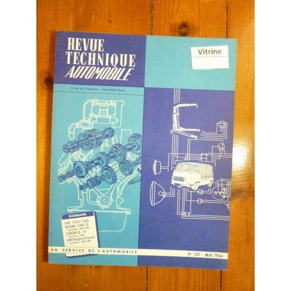 1300 1500 ID19 FORD Revue Technique Citroen Fiat