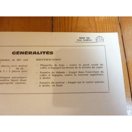 700 Revue Technique Bmw