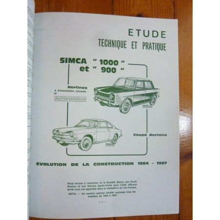 1000 64- Revue Technique Simca Talbot