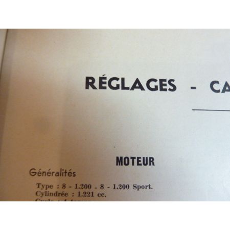 SIMCA 8 Revue Technique Simca Talbot