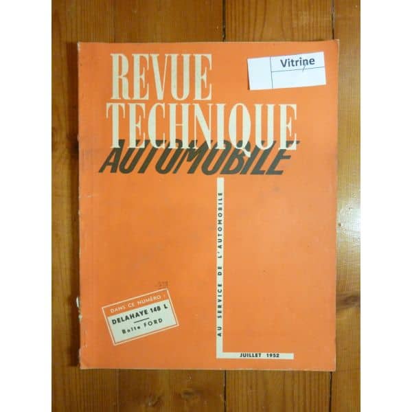 148L Revue Technique Delahaye