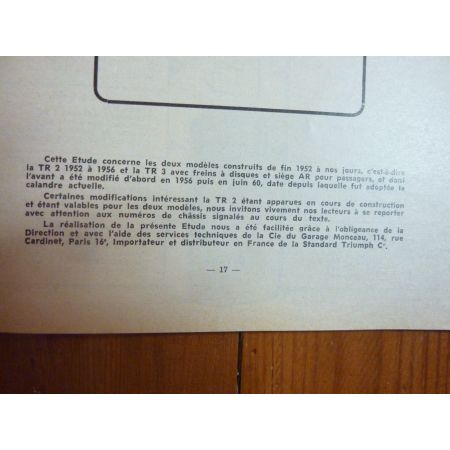 TR2 TR3 Revue Technique Triumph