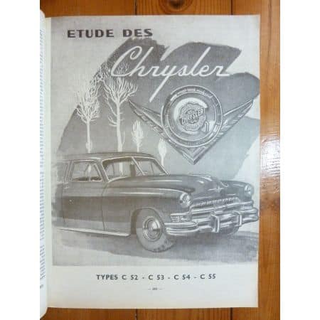 CHRYSLER C52, C53, C54, C55 RTA0084 revue technique