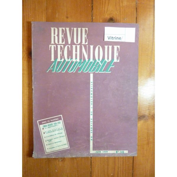 Aronde 56-58 Revue Technique Simca Talbot