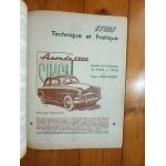 Aronde 56-58 Revue Technique Simca Talbot