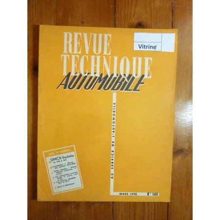 Vedette 56-57 Revue Technique Simca Talbot