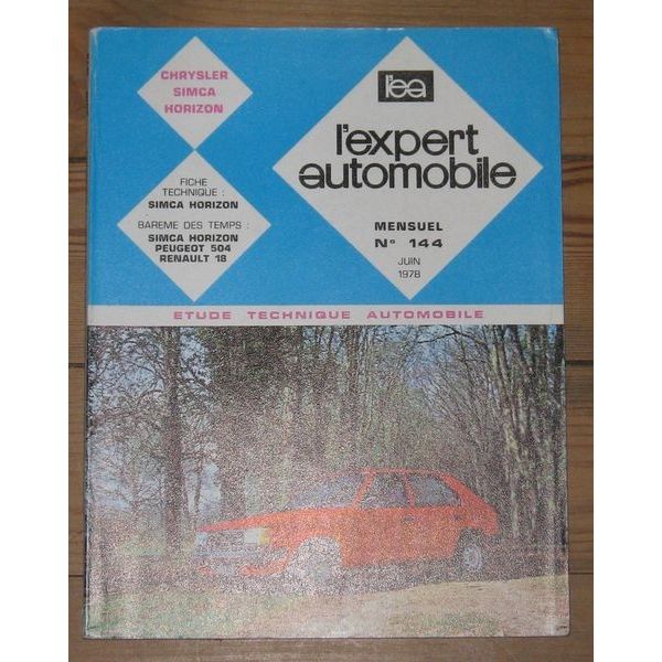 HORIZON Revue Technique Chrysler Simca Talbot