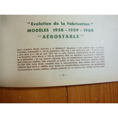 Evol Dauphine DS 19 Revue Technique Citroen Renault