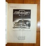 1949 DYNA 1950 Revue Technique Chevrolet Panhard