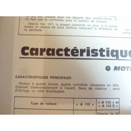 A112 Revue Technique Autobianchi