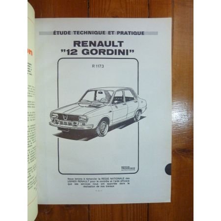 R12 Gordini Revue Technique Renault