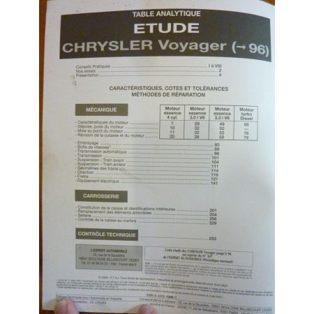 Voyager -97 Revue Technique Chrysler