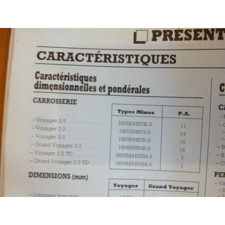 Voyager -97 Revue Technique Chrysler