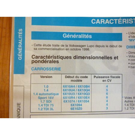 LUPO Revue Technique Volkswagen