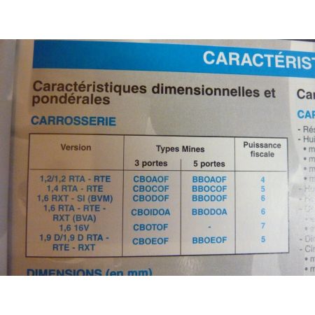 Clio 98- Revue Technique Renault