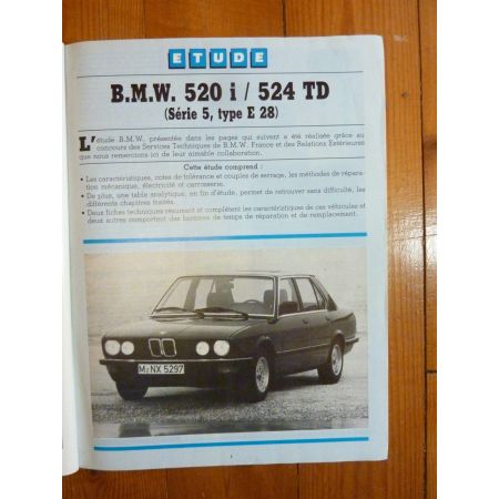 Série 5 E28 Revue Technique Bmw